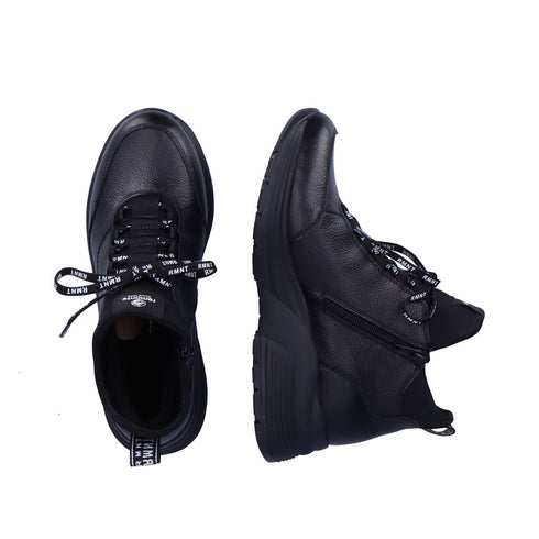 Ghete dama REMONTE D6679-02 negru, piele naturala